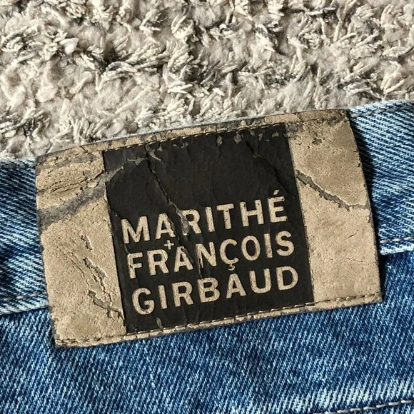 Vintage Y2K Marithe Francois‎ Girbaud Baggy Shorts Blue Denim 40 Skater Grudge - Picture 10 of 11